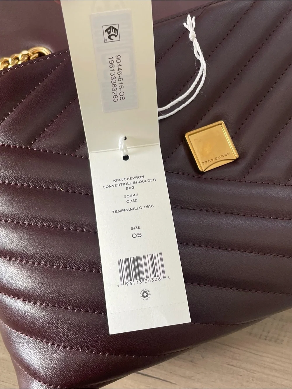 Tory Burch Chevron Convertible Shoulder Bag